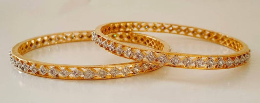 White AD Bangles of Size 2’6
