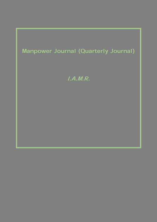 Manpower Journal (Quarterly Journal) - Gyan Books - Swadesiicart