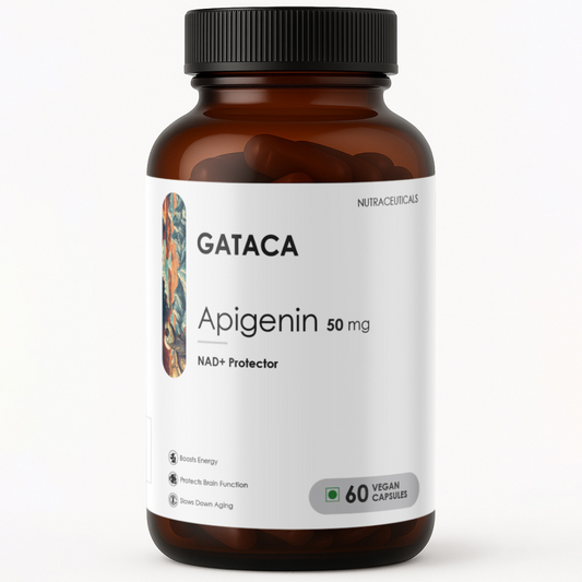 GATACA Apigenin - 50 mg Capsules for Better Sleep, More Focus, More Life | Swadesiicart
