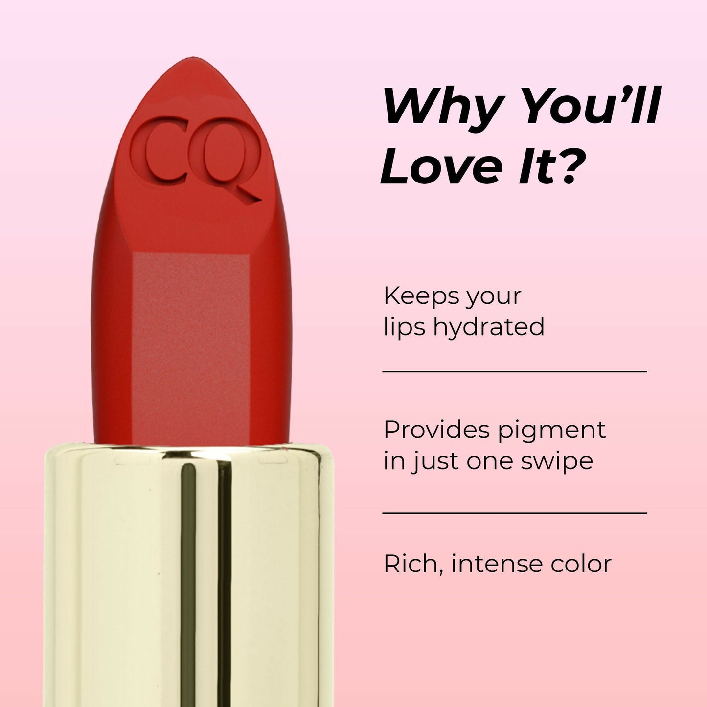 Colors Queen Lippie Stick Matte Lipstick - Hot Red | Swadesiicart