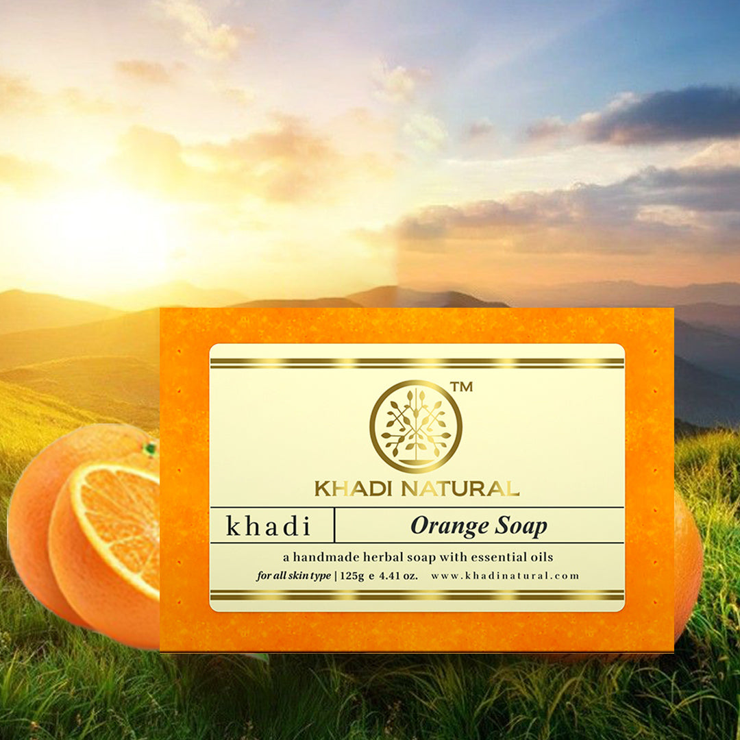Khadi Natural Orange Soap Combo Pack Of 5 – 125gm Each