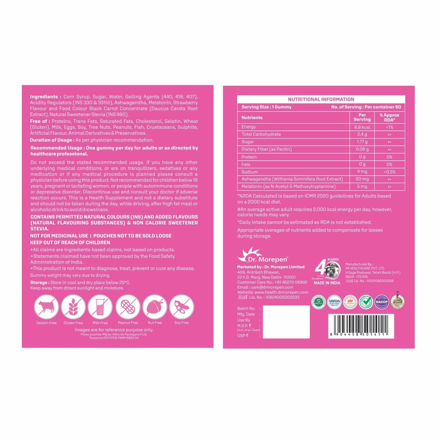 Dr Morpen Relax Gummies | Swadesiicart