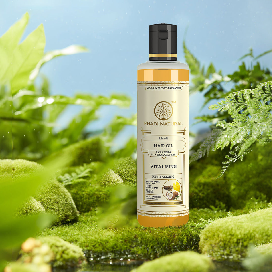 Khadi Natural Vitalising Hair Oil Paraben Mineral Free - 210ml