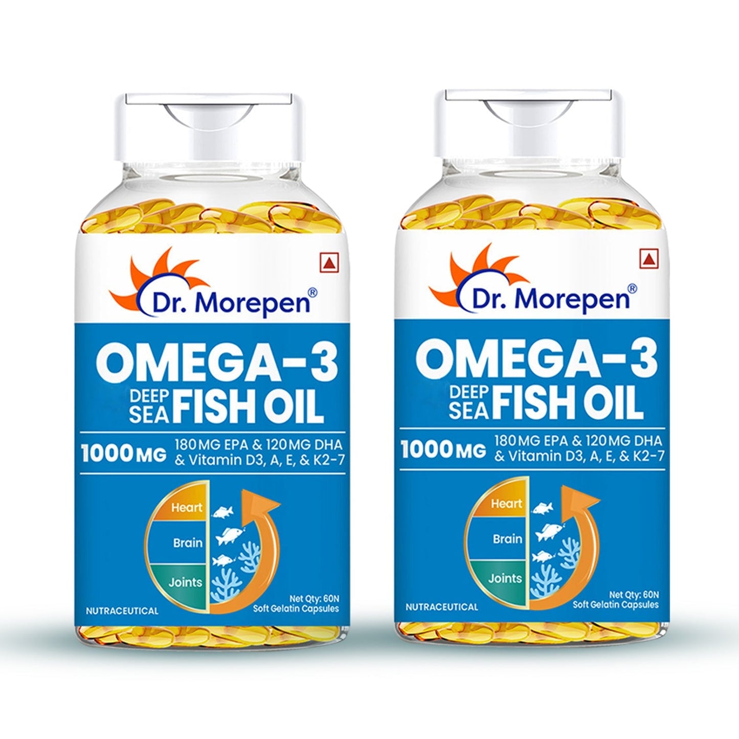 Dr Morpen Omega-3 1000Mg Deep Sea Fish Oil Softgel Capsules | Swadesiicart