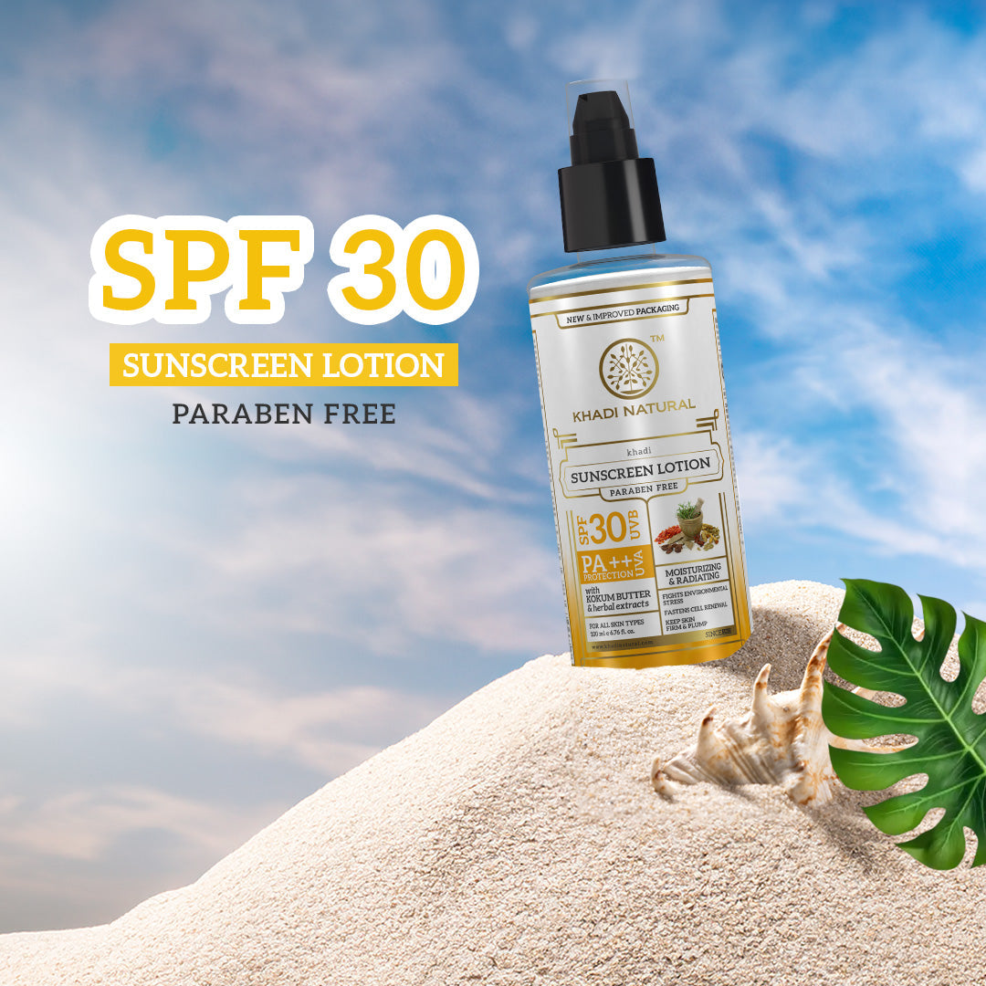 Khadi Natural Sunscreen Moisturising Lotion - SPF 30 - 100ml