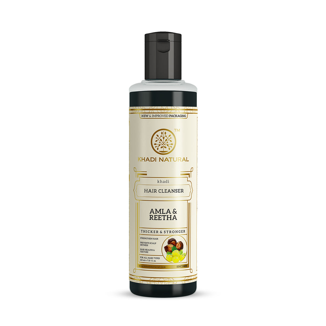 Khadi Natural Amla & Reetha Hair Cleanser Combo - Pack of 2 - 210ml Each