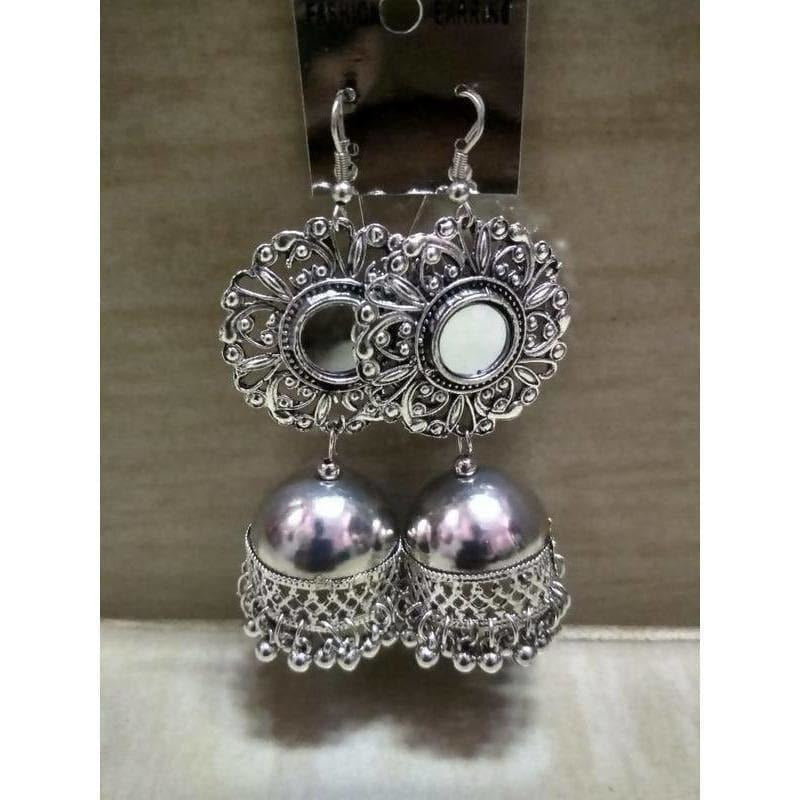 MS Fashion India Round Flower Design Hanging Jhumka Earrings | Swadesiicart