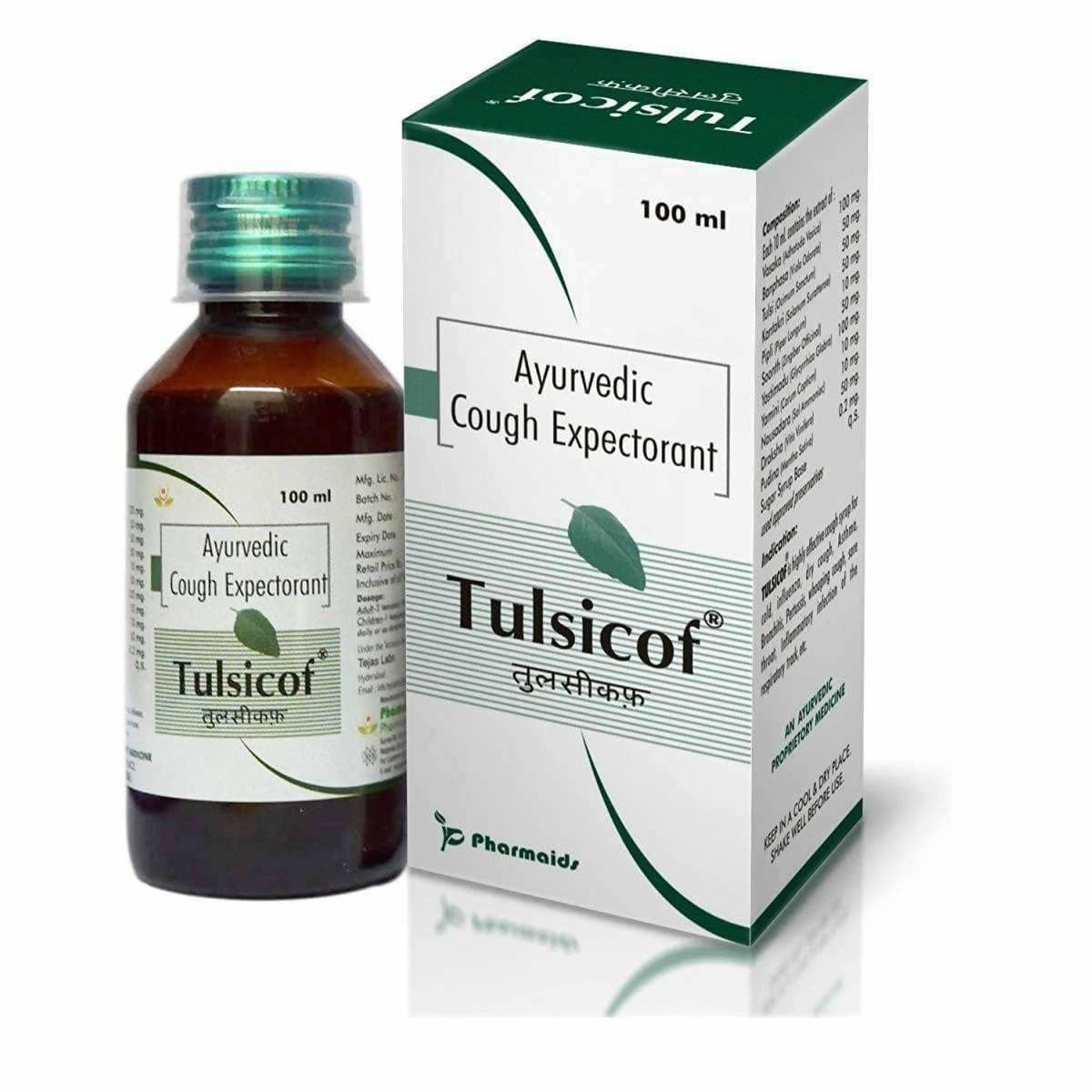 Tulsicof Ayurvedic Cough Syrup- 100 ml | Swadesiicart