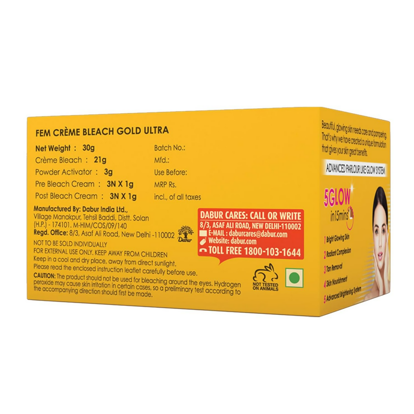 Fem Fairness (Gold Ultra) Crème Bleach - Swadesiicart