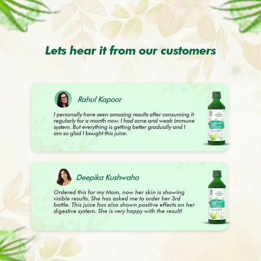 Farm Naturelle Aloe Vera Juice - Revitalize Hair, Skin, and Digestive Health