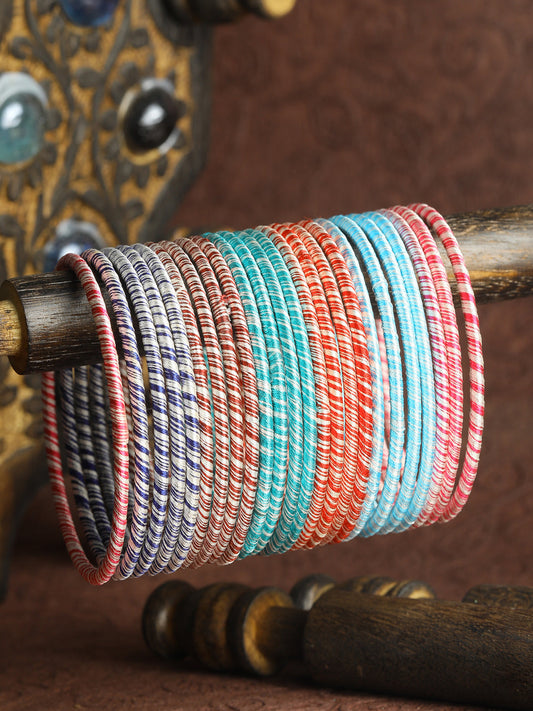 Priyaasi Women Multi-Color Set of 24 Bangle Set - Noz2Toz