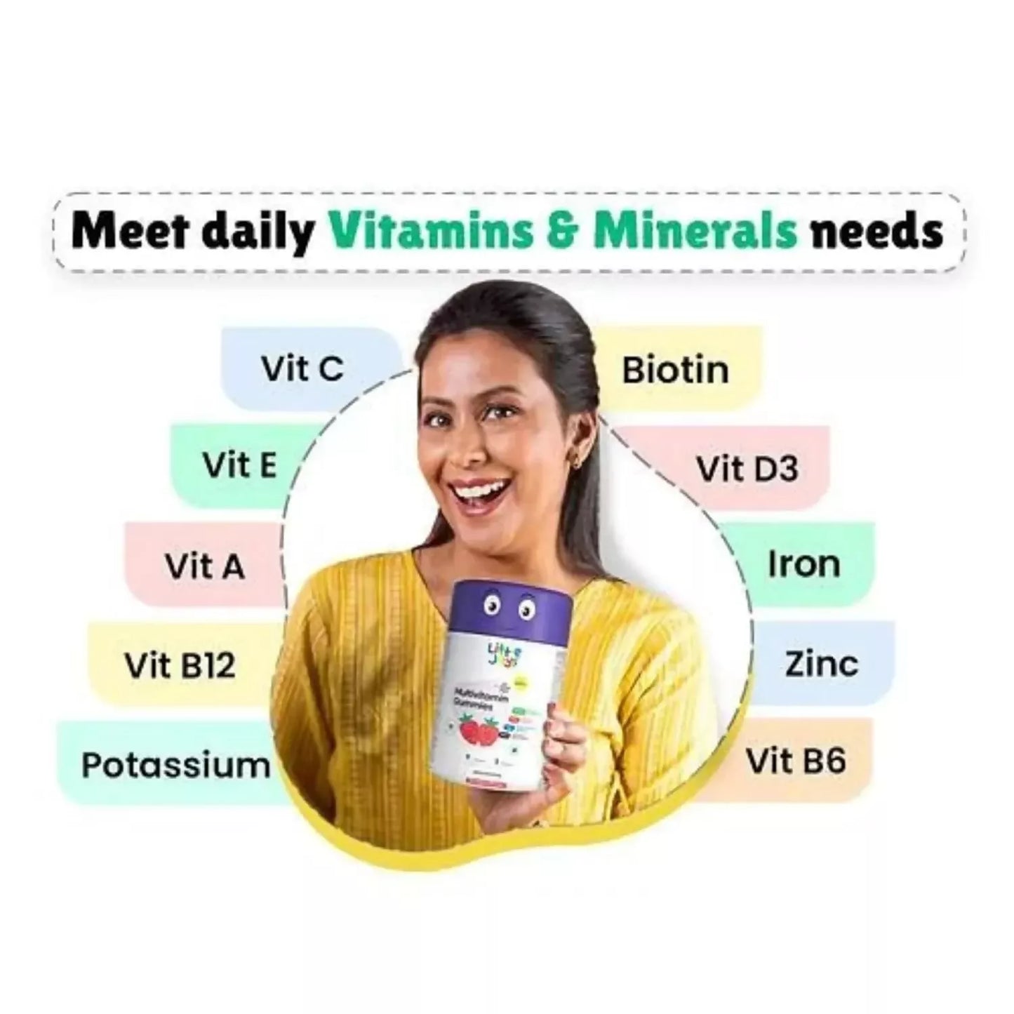 Little Joys Multivitamin Gummies For Mothers - Strawberry Flavor - Swadesiicart