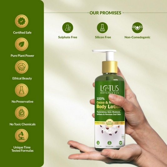 Lotus Botanicals 100% Cocoa & Murumuru Body Lotion