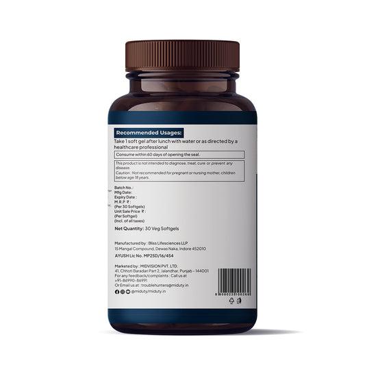 Miduty by Palak Notes Pure & Natural Vitamin E Sea Buckthorn Berry Softgels - Swadesiicart