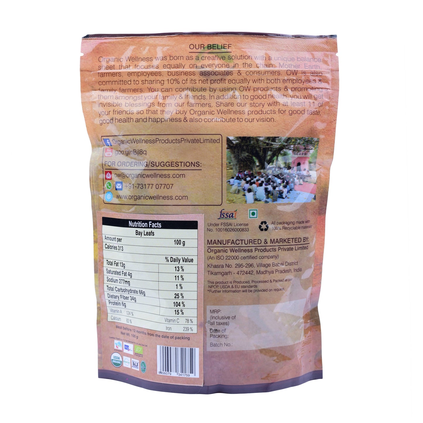 Organic Wellness Bay Leaf - Swadesiicart