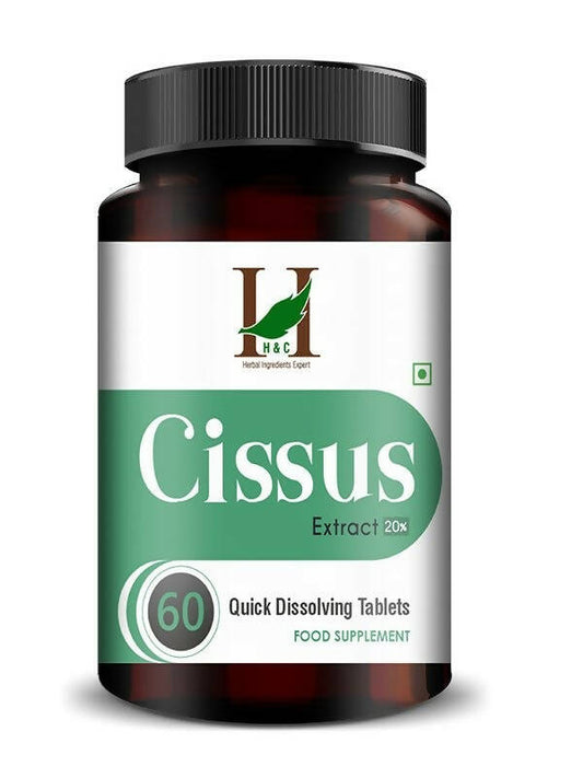 H&C Herbal Cissus Extract Quick Dissolving Tablets - Just Jaivik