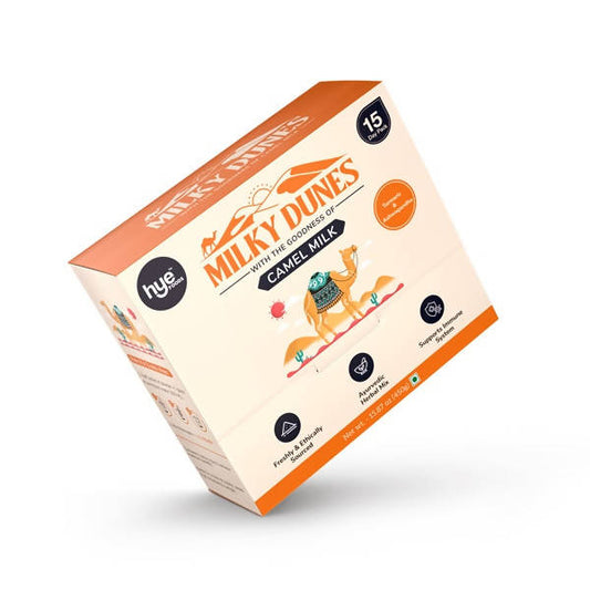 hye Foods Milky Dunes With The Goodness Of Camel Milk-Turmeric & Ashwagandha Flavour Pack Of 15