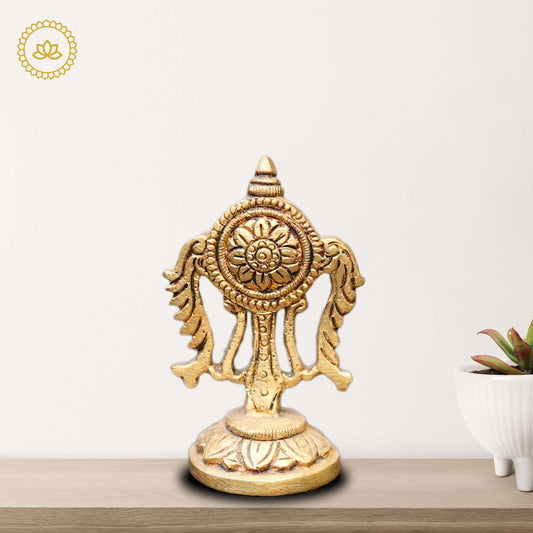 Brass Chakra Idol - Divine India Art