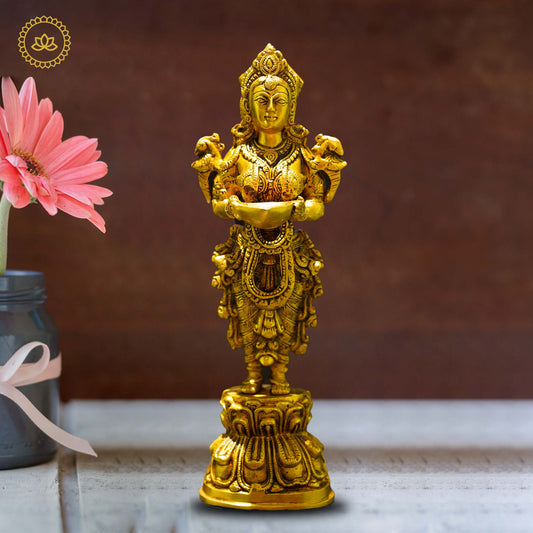 Brass Malli Deepa - Divine India Art