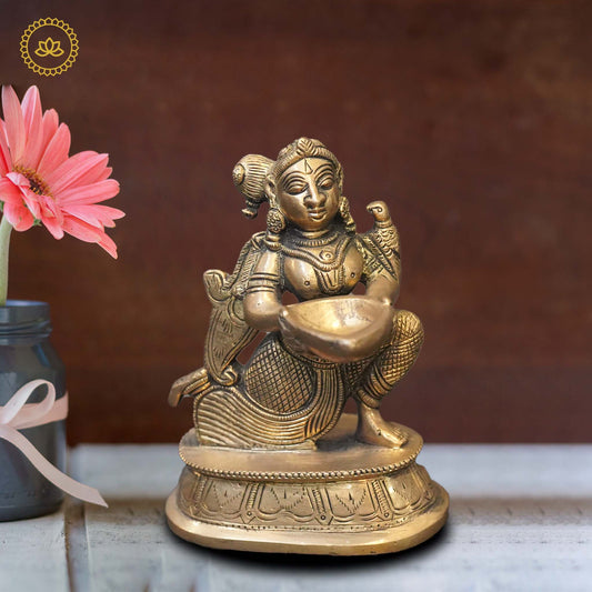 Brass Malli Diya - Swadesiicart