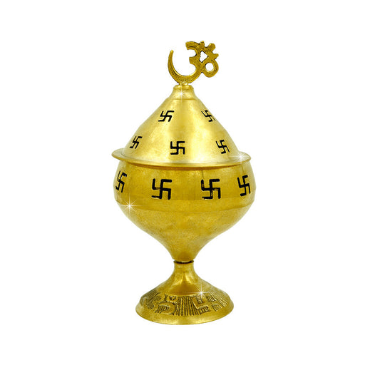 Shubhkart Nitya Brass Omkareshwar Akhand Deep | Swadesiicart