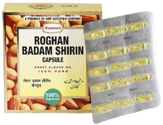 Hamdard Roghan Badam Shirin Capsules | Swadesiicart