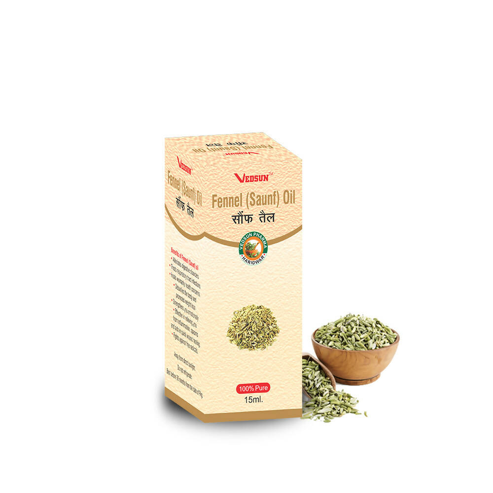 Vedsun Naturals Fennel Sauf Oil Pure And Organic Skin Care, Anti Aging, Hair Growth - Vedsun