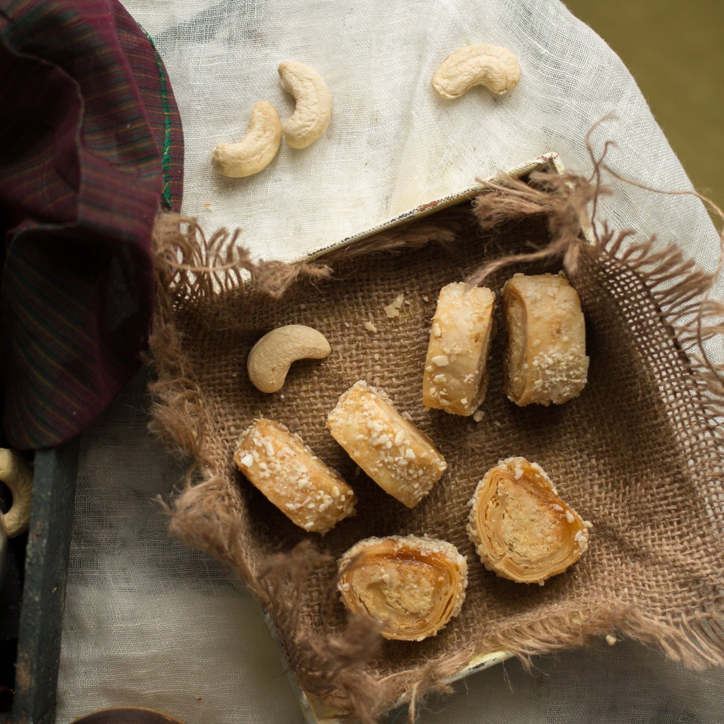 Almond House Flaky Cashew Turkish Roll | Swadesiicart