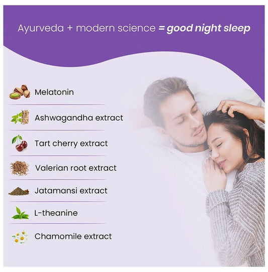 Zingavita Melatonin 5mg Good Night Sleep Gummies - Swadesiicart