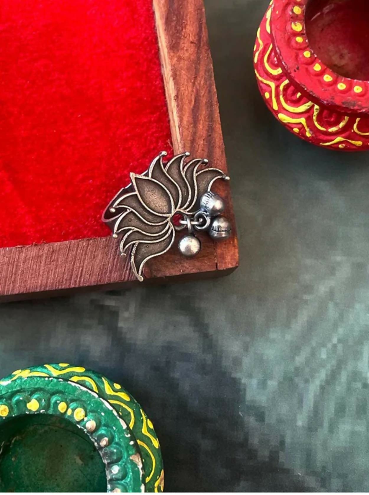 Joban Fashion Oxidized Floral Ring | Swadesiicart