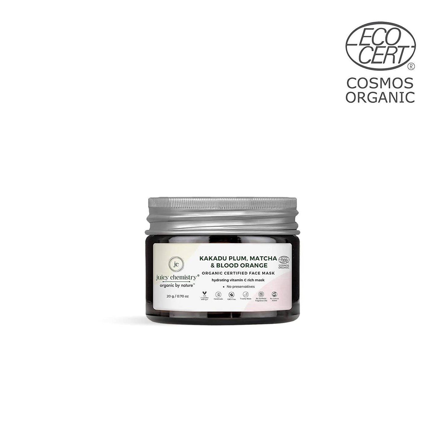 Juicy Chemistry Kakadu Plum, Matcha & Blood Orange Face Mask | Swadesiicart