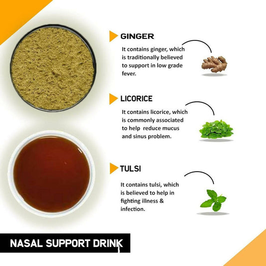 Just Vedic Nasal Support Drink Mix - Swadesiicart