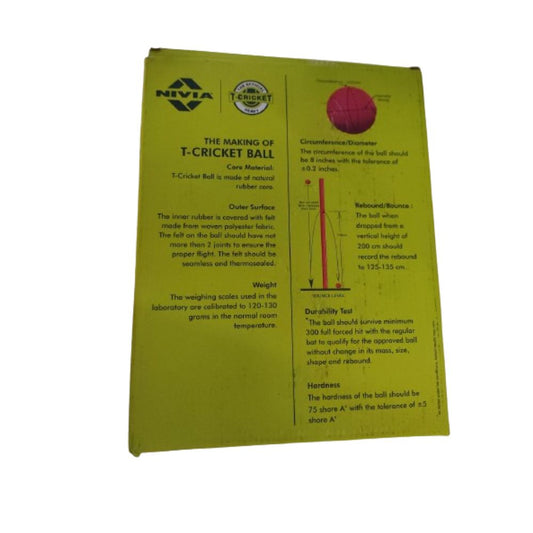 Nivia Rubber Cricket Tennis Ball (Pack Of 12) - Swadesiicart