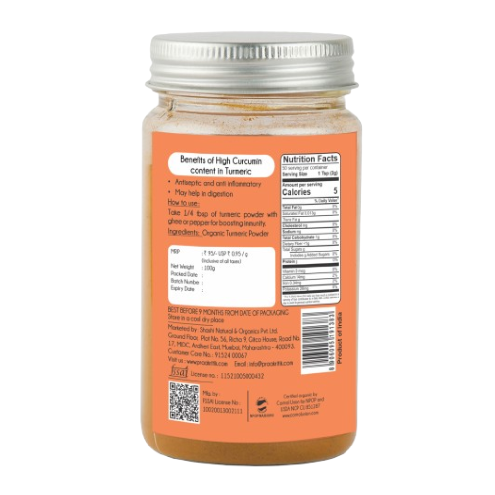 Praakritik Organic Haldi - Swadesiicart