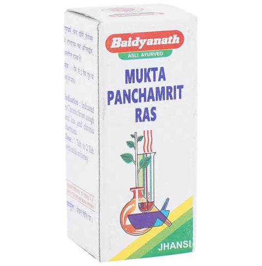 Baidyanath Jhansi Mukta Panchamrit Ras Tablets - Ayurvedant Pvt. Ltd.