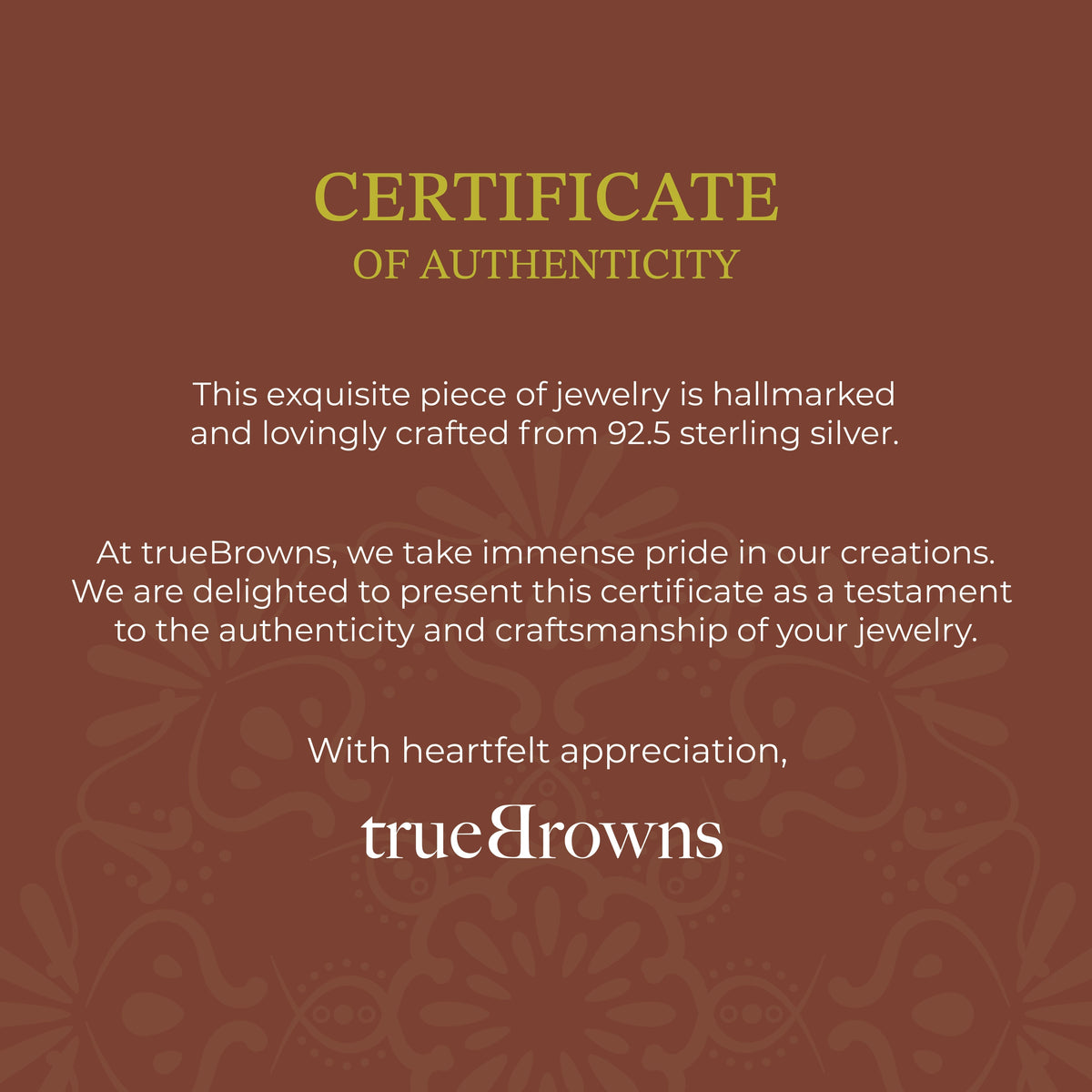 trueBrowns 925 Sterling Silver Gold-Polished Gold Micron Plated Cool Bhabhi Rakhi