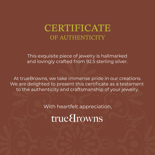 trueBrowns 925 Sterling Silver Gold-Polished Classic Cool Bhai Bracelet Rakhi | Swadesiicart