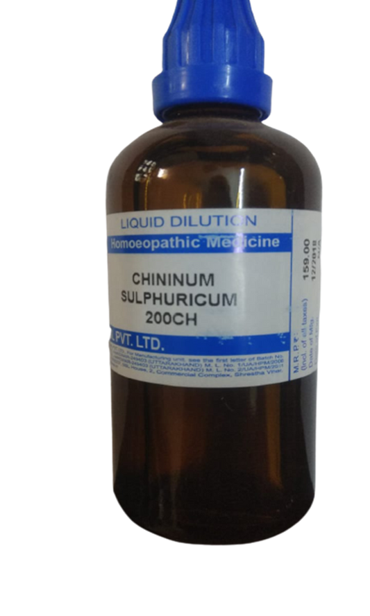 SBL Homeopathy Chininum Sulphuricum Dilution | Swadesiicart