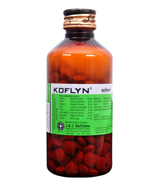 J & J Dechane Ayurvedic Koflyn Tablets