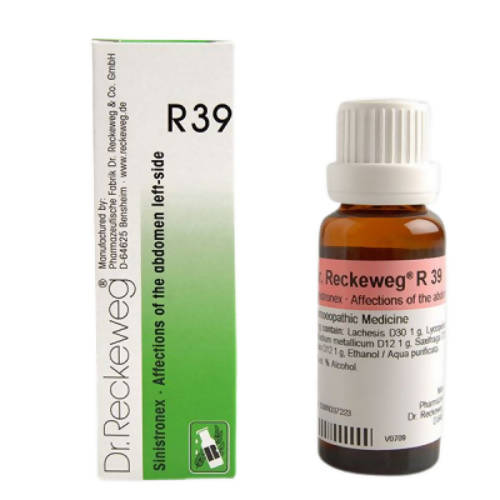 Dr. Reckeweg R39 Affections Of The Abdomen Left Side Drops | Swadesiicart