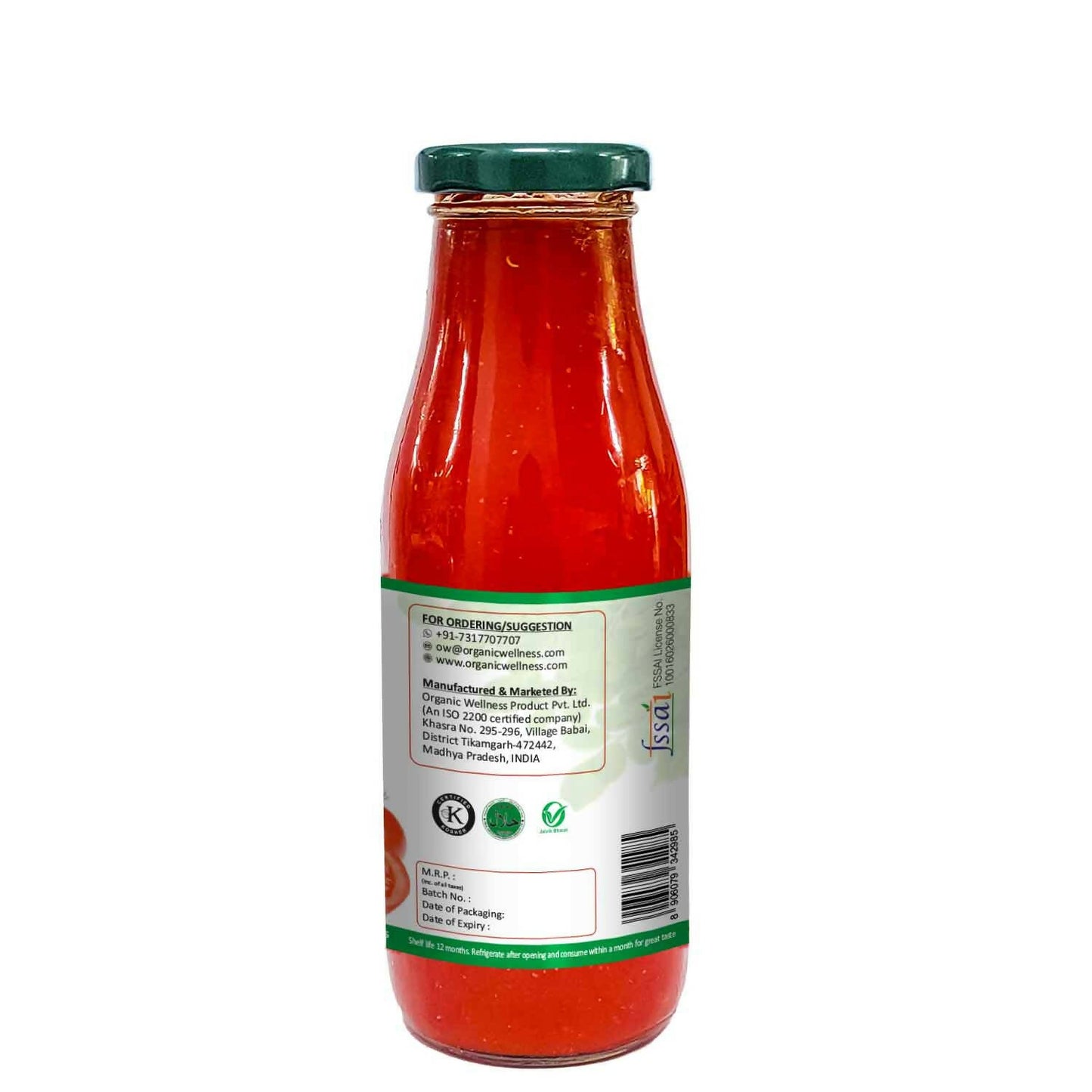 Organic Wellness Moringa Tomato Ketchup - Swadesiicart