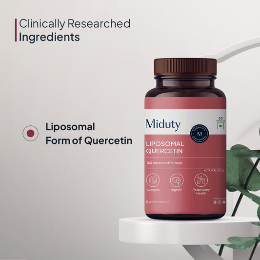 Miduty by Palak Notes Liposomal Quercetin Capsules | Swadesiicart