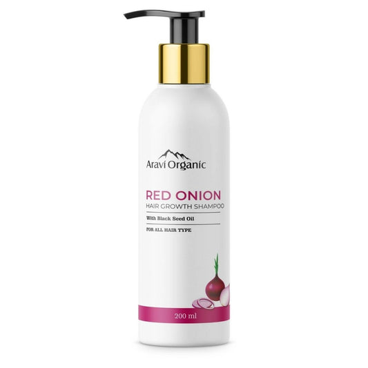 Aravi Organic Onion Hair Shampoo for Hair Growth and Hair Fall Control | Swadesiicart
