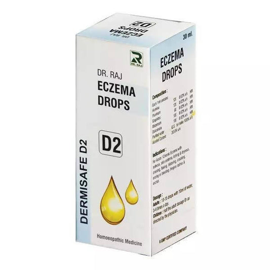 Dr. Raj Homeopathy Dermisafe D2 Drops | Swadesiicart