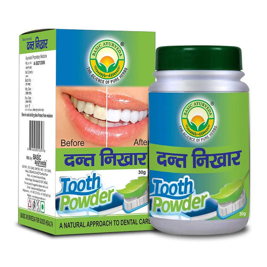 Basic Ayurveda Dant Nikhar Manjan - Limited Time Offer