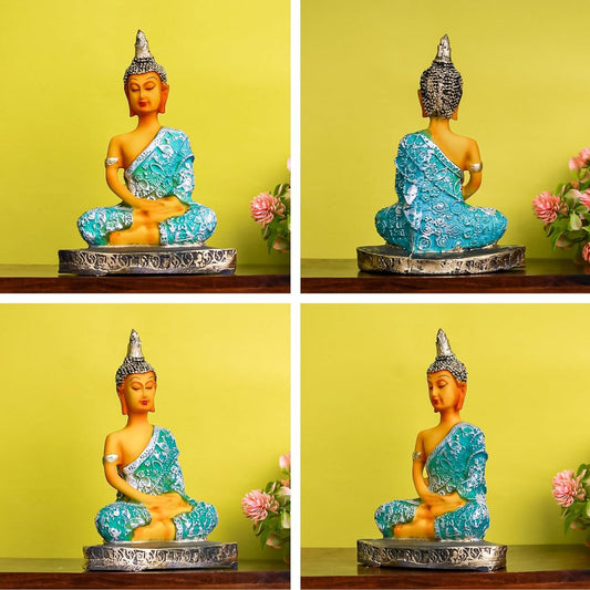 The Earth Store Poly Resin Sitting Peaceful Bhudha Idol - Swadesiicart