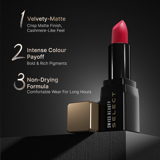 Swiss Beauty Select Dare To Matte Lipstick - 6 Delight Plum