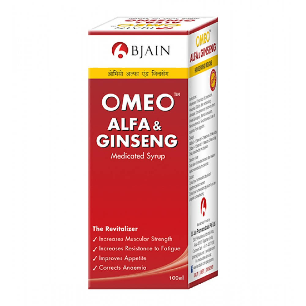 Bjain Homeopathy Omeo Alfa & Ginseng Syrup | Swadesiicart