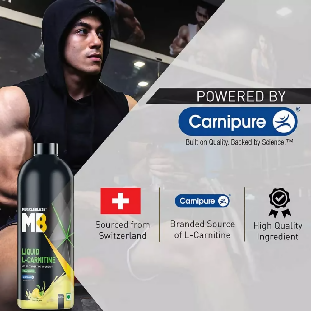 MuscleBlaze Liquid L Carnitine Lime | Swadesiicart