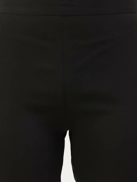 FIORRA Women's Black Poly Crepe A-Line Kurta Pant With Dupatta - Swadesiicart